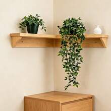 2 件人造植物（不含花盆），仿真吊兰蕨，仿真吊盆植物，仿真曼陀罗藤蔓蕨，绿色植物墙框，适用于家居、客厅、室内外装饰，适合室内、室外、客厅相框装饰、房间、厨房、家居、婚礼、卧室装饰。 - 綠色 - 查看 4