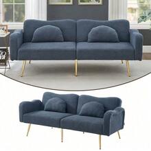 Futon - Blu grigio + schiuma + 2 posti - Visualizzare 10