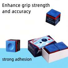 1pc Professional Blue Billiard Chalk, Enhanced Grip, Long-Lasting, Anti-Slip Cue Stick, Integrated Front Wiper, Perfect Gift For Billiard Enthusiasts - Multicolor - View 7