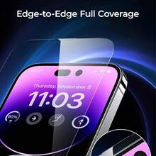 三片装全覆盖透明防裂钢化玻璃屏幕保护膜，超清晰透明，9H硬度，防刮耐磨，易于安装，兼容手机壳，适用于 17 Pro/17 Pro Max/17 Air/17/16 Pro/16 Pro Max/16 Plus/16/15 Pro Max/15 Plus/15 Pro/15/14 Pro Max/14 Plus/14 Pro/14/13 Pro Max/13 Pro/13 Mini/12 Pro Max/12 Pro/12/11 Pro Max/11 Pro/11，是开学季送给同学和朋友的最佳礼物 - 彩色 - 查看 6