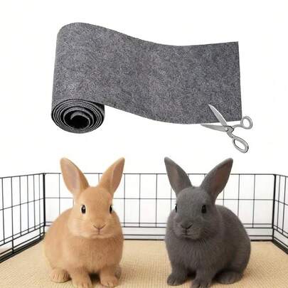 1pc Self-Adhesive Trimable Rabbit Scratching Pad, Protects Claws & Teeth, Safeguards Furniture, Suitable For Cats & Small Pets Litter Mat, Hamster Bedding, For Chewing, Sleeping, Nesting In Pet Cage