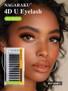 12lines 0.07C D 4D U W Shaped Eyelash Extensions Premium U-YY Lashes Soft Fluffy Premade Fans False Eyelashes - D - View 6