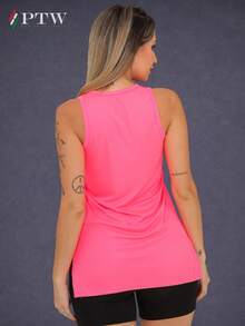 Women T-Shirts - Yellow Orange Pink - View 6