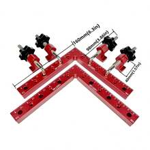 Bộ 1/2 thước vuông định vị 90 độ, kẹp góc vuông bằng hợp kim nhôm, dụng cụ kẹp góc thợ mộc - Kẹp góc chữ L 90 độ - Nhiều màu - Xem 13