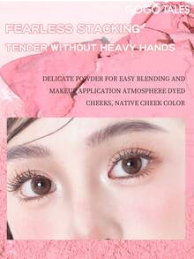 GOGO TALES 4-Color Cute Cat Blush Palette, Matte Natural Purple Blush, Low Saturation, Highlighting And Contouring Shades, Sculpt Facial Features, Suitable For Beginners, GOGOTALES - #01 Little Rascal - View 5