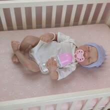 46cm Cute Rebirth Doll 18 Inch Lifelike Sleep Dolls With Realistic Hand Drawn Hair Toys Suitable For Playing At Home Birthday Gift - White - View 7