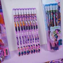 12pcs K-Pop 2026 Girl Group Ghost Hunter Erasers + 1pc Pencil Sharpener - Large Cartoon Learning Pencils, K-Pop Stationery Set [Random Style Shipped] - A - View 3