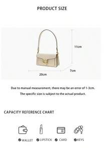 Coach Solid Color Women's Single Shoulder Crossbody Handbag CY201B4HA - 白色CY201B4HA - 查看 9