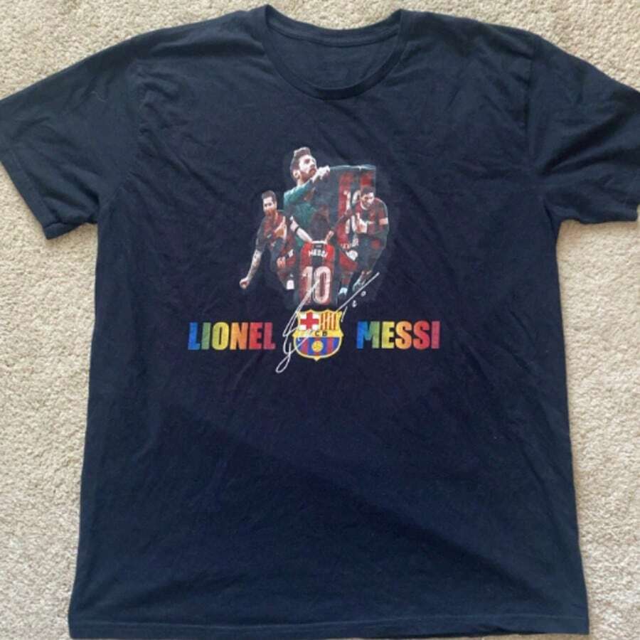 Lionels Messis Rakuten T-Shirt Black XL. - 黑色 - 查看 1