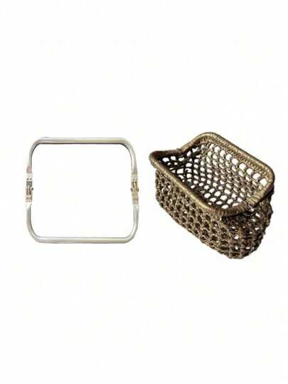 Multiple Sizes Of Square Aluminum Clips, Circular Clips, Luggage Hardware Hinge Clips, Cloud Bag Brackets, Woven Bag Mouth Clips, Women's Gift Gold Bag Clips