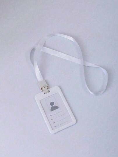 Double-Sided ID Card Holder & Badge, Suitable For Office Workers, Students, Bank Employees