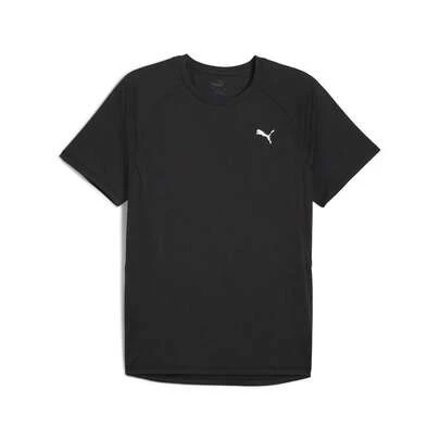Puma 男士跑步系列短袖T恤，针织无领短袖T恤 52660001