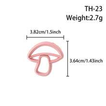 Molde de corte de arcilla polimérica de alta precisión con forma de hongo, herramienta de molde de arcilla blanda para hacer pendientes y joyas hechas a mano, molde de cuchillo de precisión - Accesorios artesanales - Adecuado para fabricantes de joyas y artesanos - Regalo ideal para entusiastas del DIY - TH23 - Ver 16