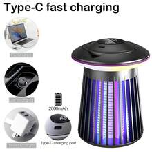 Rechargeable Electric Mosquito Killer, Effective Mosquito, Fly, Moth, Fruit Fly Zapper Lamp With Hook, Suitable For Bedroom, Room, Living Room, Kitchen, Garden, Patio, Anti-Mosquito & Insect Essential - Multicolor - View 2