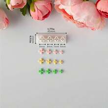 1 pieza/5 piezas Molde de cortador de arcilla con forma de pétalo y hoja, herramienta de artesanía para hacer colgantes de joyería DIY - Blanco - Ver 10