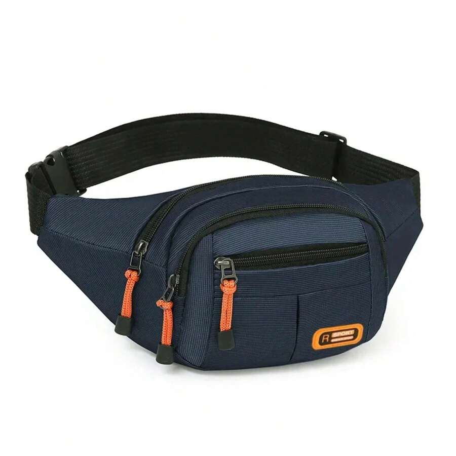 Waterproof Oxford Waist Bag For Men And Women, Large Capacity Multifunctional Waist Bag, Wear-Resistant Waist Bags For Men RHMR - Azul - 查看 1