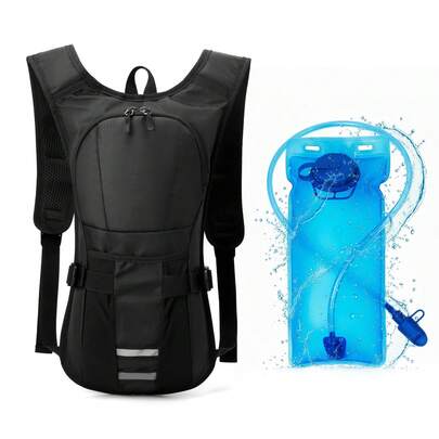 Hydration Backpack, Rucksack Backpack With 2L Bladder Bag, Hydration Backpack For Cycling Bicycle Bike Running Hiking Climbing Camping Pouch + 70oz Hydration Bladder, Lightweight Hydro Water Pack Cycling For Men Women