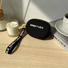 LOLA Coin Purse, BIMBA Mini Clutch, Women's Wrist Bag, Lightweight, With Zipper. - Black - View 4