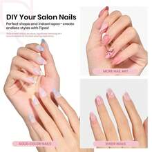 BEETLES Oval Short 512pcs (Tipex Nail Tips) - Oval Short 512pcs (Tipex Nail Tips) - 查看 2