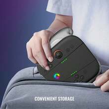 2-In-1 Charger & Grip For Switch 2 Joy-Con - Left/Right Mini Controller Charging Stand, Play & Charge Simultaneously Without Interrupting Gameplay - Black - View 8