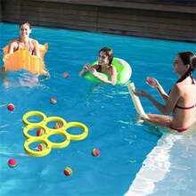 Water Sports EVA Floating Pool Game! It's A Great Throwing Toy That Adds Excitement To Any Pool Party. Perfect For Making Summer Days Even More Enjoyable, This Game Is Sure To Be A Hit - Yellow - View 2