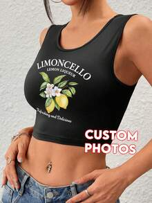 Áo tank top thể thao nữ có thể tùy chỉnh, thêm ảnh của riêng bạn, chọn những bức ảnh yêu thích và thiết kế chiếc áo vest in hình cá nhân độc đáo của riêng bạn. Hoàn hảo cho quà tặng kỷ niệm, quà tặng Ngày Valentine, lễ hội, Lễ Phục Sinh, World Cup, mùa tựu trường và nhiều dịp khác. Thể thao - màu đen - Xem 5