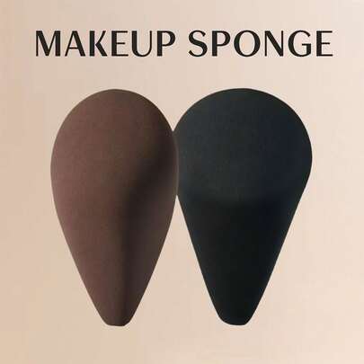 2pcs High Quality Asymmetrical Dual Makeup Sponges, Water Drop Cut Stamp 3-In-1 Makeup Blenders, Multi-Functional Makeup Sponges, Multi-Shape Non-Latex Angled Water Drop Makeup Blender Tools, Multi-Functional Makeup Sponges, Cosmetics, Affordable, Room Decor, Vanity, Makeup Accessories, Powder Puff, Makeup Blender, Loose Powder Puff, Makeup Sponge, Christmas Gift, Cosmetics, Makeup Tools, Affordable Items, Gift, Women's Gift
