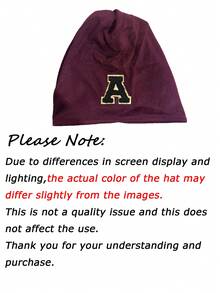 1pc Unisex Thin Loose Knit Hat, Women's Ponytail Design Hat, Sports Hat, Beach Park Knit Hat, Hip Hop Hat, Suitable For Spring, Autumn, Summer Daily Wear - Burgundy - View 3