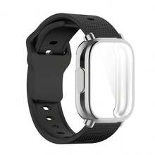 Ốp lưng + Dây đeo silicon mềm cho 5 Active Band, ốp TPU mềm bảo vệ màn hình, tương thích với Apple Watch 5 Lite Sports Band - Đồng hồ Redmi Watch 5 Lite - Xem 18