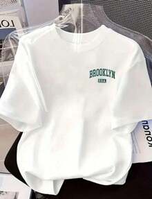 Men's Brooklyn U.S.A. White T-Shirt - Super Comfortable - Blanco - Ver 1