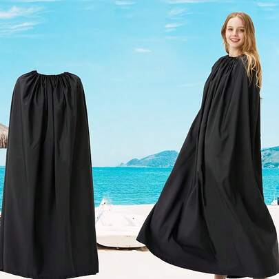 Portable Outdoor Changing Robe, Anti-Peeping Dressing Room, Beach Changing Tent, Full Coverage Design To Prevent Exposure, Foldable And Compact For Easy Carrying, Suitable For Beach, Pool, Camping, Travel And Outdoor Privacy Protection, Multi-Functional Beach Changing Towel, Easy To Clean And Reuse, Beach Changing Cloak, Camping Privacy Tent, Beach Travel Gear, Camping Accessories, Best Choice For Outdoor Enthusiasts, Ideal Holiday Vacation Gift