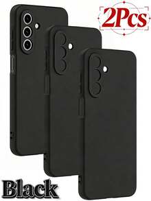 2 ốp lưng điện thoại TPU Silicone tương thích với Samsung Galaxy S25 S24 S23 S22 S21 Ultra Plus A57 A56 A55 A54 A53 A52S A51 A37 A36 A35, mỏng nhẹ, mềm mại, cầm nắm thoải mái, màu đen mờ, dễ thương và thanh lịch, có bảo vệ ống kính camera. - màu đen - Xem 126