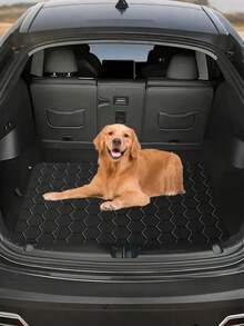 1pc Thick Car Trunk Mat - Waterproof Cargo Liner, Dust-Proof And Easy To Clean, Universal Fit For SUV, Sedan, Truck, Protect Trunk - Black - View 7