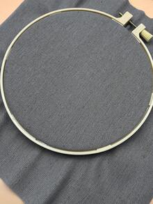 20pcs Linen Cross Stitch Fabric, Red/Gray/Black Optional, 25*25cm, Suitable For DIY Embroidery Patterns, Placemats, Coasters - Imitation Linen 25*25cm - View 5