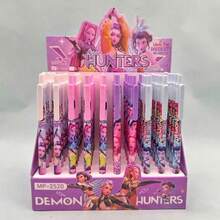 1set/4pcs Witch Hunter Team 0.5 Brush High Beauty Ins Cute Cartoon Student Specific Writing Thick, New Year's Gift, Valentine's Day Gift, Easter Gift - Multicolor - View 4