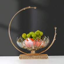 1 chiếc bát đựng trái cây cao cấp, sang trọng, thiết kế dung tích lớn, phù hợp cho câu lạc bộ, phòng khách, phòng ăn, khách sạn và nhà hàng, món quà lý tưởng cho Ngày của Mẹ, Ngày của Cha hoặc tân gia. - Vàng - Xem 3