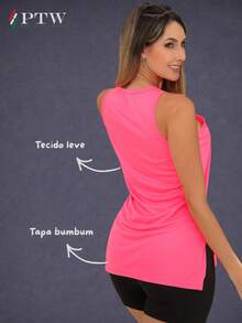 Women T-Shirts - Yellow Orange Pink - View 3