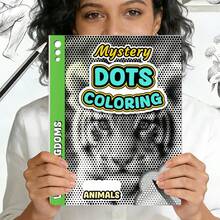 1pc, 20 Pages, Unique Dot-To-Dot Drawing Sketchbook, Different Drawing Method, Only Need A Black Pen To Start Creating, Leisure Entertainment, Good Choice To Kill Time, Can Be Used As A Gift (Pen Not Included) - 1PC - View 2