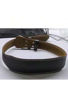 1 chiếc đai tập thể dục màu đen, hỗ trợ thắt lưng khi tập squat, nâng tạ, cử tạ, unisex - màu đen - Xem 13