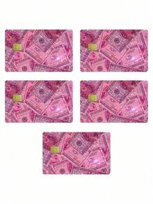 Pegatinas protectoras de tarjetas, pegatinas protectoras de tarjetas de débito, protege y personaliza tus tarjetas, de moda, pegatinas de PVC autoadhesivas y removibles, sin burbujas, resistentes al agua, ultra delgadas, antidesgarro, antiarrugas, adecuadas para tarjetas de débito, tarjetas de crédito, portátarjetas, billeteras, portanombres, unisex - Multicolor - Ver 6