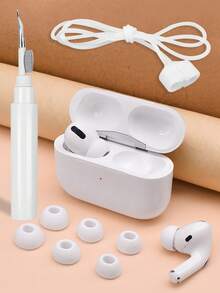 Magnetic Silicone Anti-Lost Strap, Durable, Sweat-Proof, Non-Slip Sports Bluetooth Earphone Anti-Lost Strap, Earphone Cleaning Brush, Earphone Covers - Multicolor - View 13