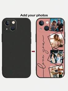 1 ốp lưng điện thoại TPU chống sốc tùy chỉnh, tương thích với Apple 16/15/14/13 Plus Pro Max Pro, lý tưởng làm quà tặng Giáng sinh/Lễ Tạ ơn/Halloween/Ngày lễ tình nhân/Lễ Phục sinh cho bạn trai/bạn gái/bạn gái/gia đình/bạn bè, có thể tùy chỉnh với ảnh cá nhân, hoạt hình, nhân vật game, người nổi tiếng, v.v., phiên bản quốc tế, không phải phiên bản nội địa. - màu đen - Xem 2