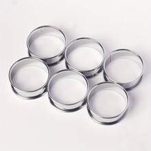 6pcs/12pcs Double-Sided Round Mousse Rings, Stainless Steel Cake Rings, Bread Molds, Egg Rings, Pastry Rings, Stainless Steel Mousse Rings, Round Chiffon Cake Molds, Tart Rings - Multicolor - View 11