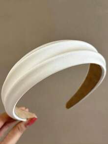 3 Stücke/1 Stück Damen Mode Satin Haarband, vielseitig breiter Haarreifen geeignet für den täglichen Gebrauch, Zuhause, Schule, Strand, Büro, Party, Feiertage, Geburtstag, Muttertag Geschenk, Saison Schönheit Zuhause Haarzubehör Haarband - Verschiedenfarbig - Übersicht 9