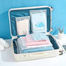 XZV 75pcs Transparent Plastic Garment Packaging Bags With Matte Zipper, For Clean And Transportation Of T-Shirts, Shirts, Documents, Towels, Practical Travel Bags, Socks, Toys, Shoes Storage Bags, Double Layer Thickness 0.045mm/1.77mil, 33pcs/Pack, 2 Size Options, Resealable And Washable Storage Bags - Convenient Lightweight Multipurpose Organizer Bags For Clothes, T-Shirts, Pants, Underwear, Socks, Toiletries - White - View 4