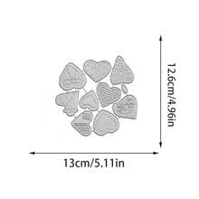 Creative Love Dies, DIY Scrapbooking Album And Embossing Stencil, Greeting Card Making Tool, Card Paper Cutting Crafts ,Gift Card Making Template Die Cuts. - Silver - View 8