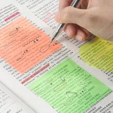 50pcs Transparent Sticky Notes, Memo Pad, Diary, Student Stationery, Office Supplies, Essential For Back To School Season - Clear - View 10