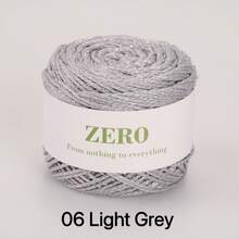1pc 100g Metallic Yarn, DIY Silver Glitter Thread Crochet Lace Cord Round Strand Line For Bag, Hat, Doll Handcraft, 1.5MM Thick - Glitter Yarn - View 44