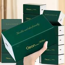 1 Gói 290 tờ khăn giấy lau mặt và giấy vệ sinh 5 lớp, gói tiết kiệm cho gia đình, bền và thấm hút tốt, thích hợp cho gia đình, ký túc xá, văn phòng, công ty, vệ sinh ngoài trời và các bữa tiệc. Áp dụng cho học sinh, nhân viên văn phòng, giáo viên, chuyên gia kinh doanh, bà nội trợ, nhà thiết kế, người làm sáng tạo, lớp học, văn phòng, nhà cửa, bảng trắng. Thích hợp cho Quốc khánh, Halloween, đám cưới, sinh nhật, Giáng sinh, mùa tốt nghiệp, Ngày của Mẹ, Lễ Phục sinh, Ngày Độc lập, mùa tựu trường. - 1 gói - Xem 8