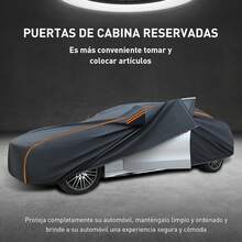Cubierta para Automóvil,Cubierta para Auto Impermeable,Funda Universal para Coche con Cerradura de ,Tira Reflectante y Forro de Algodón,Antipolvo,Antilluvia y Antiuv(Naranja) - Verde - Ver 4